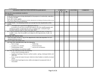 Design and Construction Criteria Completeness Checklist - Wisconsin, Page 16
