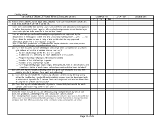 Design and Construction Criteria Completeness Checklist - Wisconsin, Page 17
