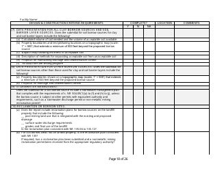 Design and Construction Criteria Completeness Checklist - Wisconsin, Page 18