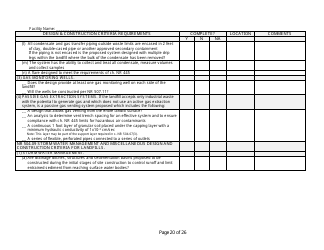 Design and Construction Criteria Completeness Checklist - Wisconsin, Page 20