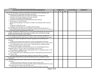 Design and Construction Criteria Completeness Checklist - Wisconsin, Page 21