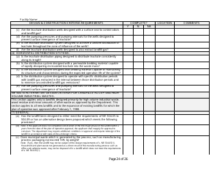 Design and Construction Criteria Completeness Checklist - Wisconsin, Page 24