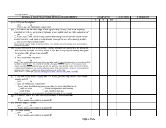 Design and Construction Criteria Completeness Checklist - Wisconsin, Page 2