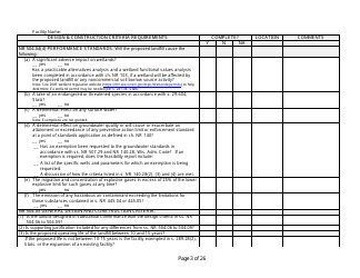 Design and Construction Criteria Completeness Checklist - Wisconsin, Page 3