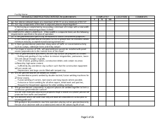 Design and Construction Criteria Completeness Checklist - Wisconsin, Page 5