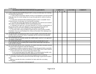 Design and Construction Criteria Completeness Checklist - Wisconsin, Page 9