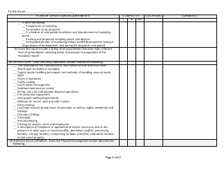 Plan of Operation Completeness Checklist - Wisconsin, Page 10