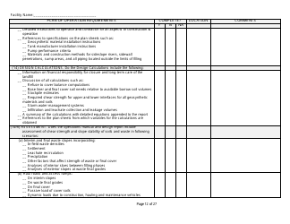 Plan of Operation Completeness Checklist - Wisconsin, Page 12