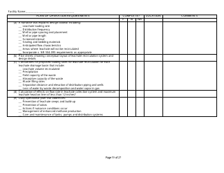 Plan of Operation Completeness Checklist - Wisconsin, Page 19