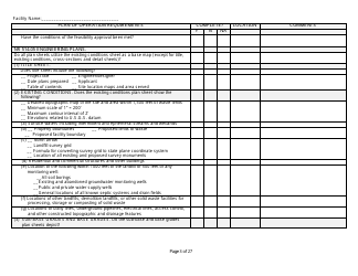 Plan of Operation Completeness Checklist - Wisconsin, Page 3