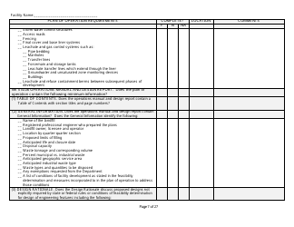 Plan of Operation Completeness Checklist - Wisconsin, Page 7