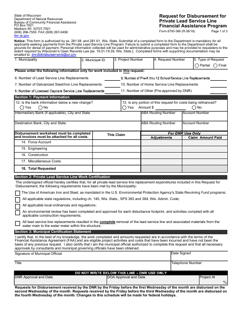 Form 8700-366  Printable Pdf