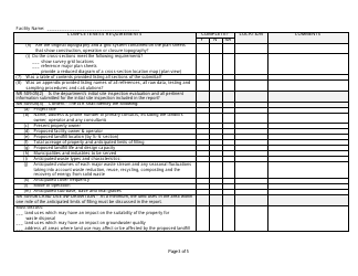 Initial Site Report Completeness Checklist - Wisconsin, Page 3