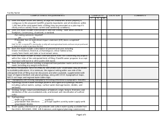 Initial Site Report Completeness Checklist - Wisconsin, Page 4