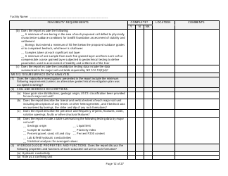 Feasibility Report Completeness Checklist - Wisconsin, Page 12