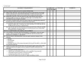 Feasibility Report Completeness Checklist - Wisconsin, Page 15