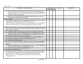 Feasibility Report Completeness Checklist - Wisconsin, Page 20