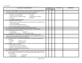 Feasibility Report Completeness Checklist - Wisconsin, Page 23