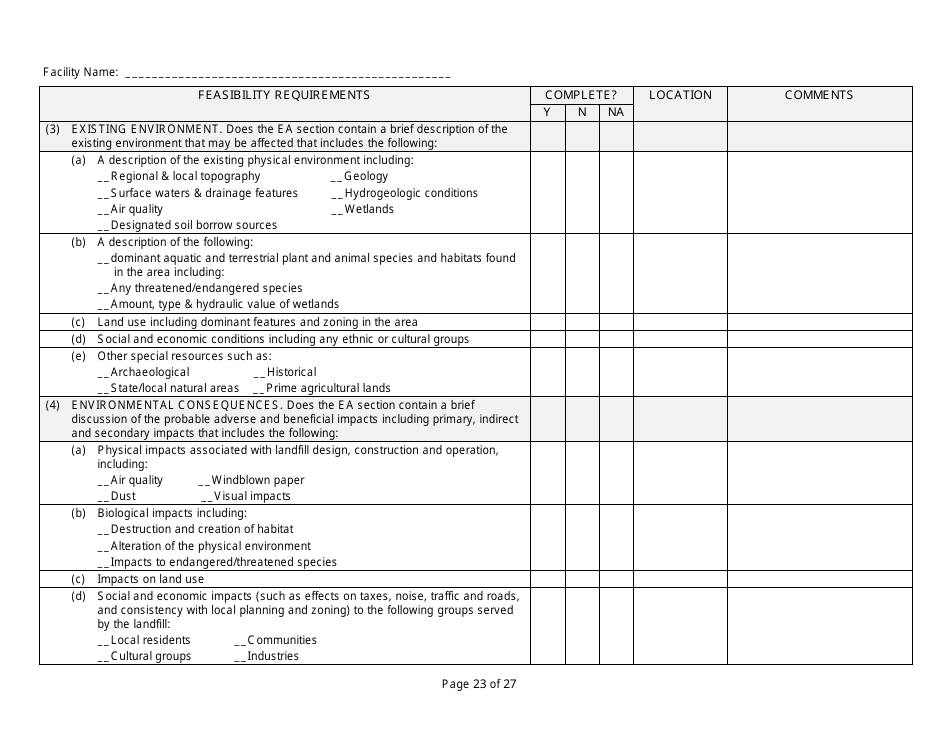 Wisconsin Feasibility Report Completeness Checklist - Fill Out, Sign ...