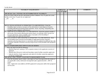 Feasibility Report Completeness Checklist - Wisconsin, Page 26