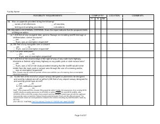 Feasibility Report Completeness Checklist - Wisconsin, Page 3