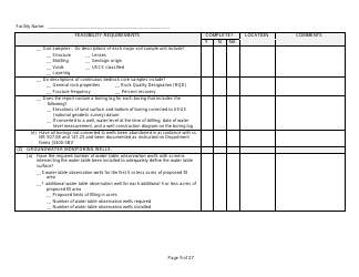 Feasibility Report Completeness Checklist - Wisconsin, Page 9