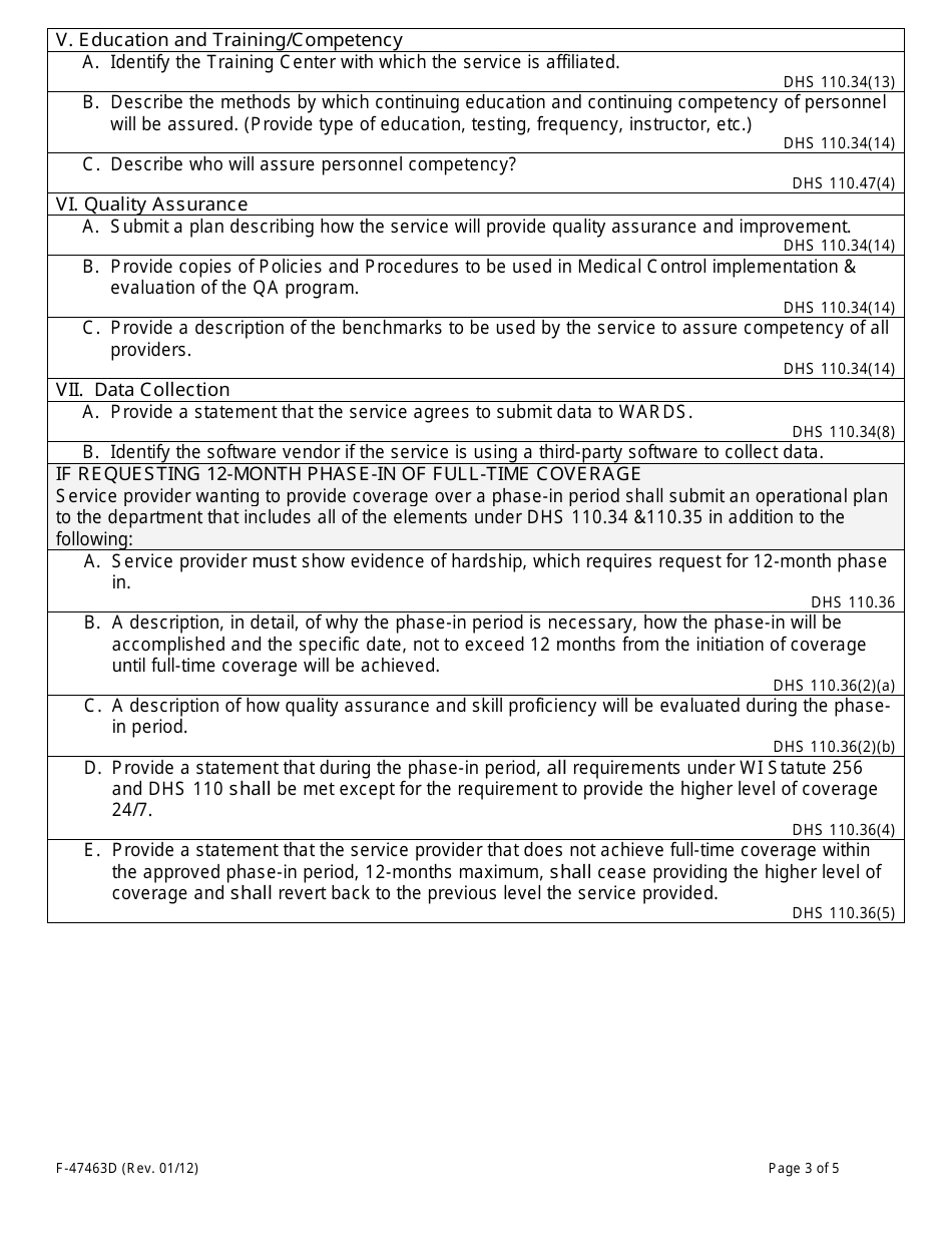 Form F-47463D Intermediate Operational Plan Components - Wisconsin, Page 3
