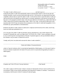 Form 4400-080 Irrevocable Letter of Credit for Long-Term Care - Wisconsin, Page 2