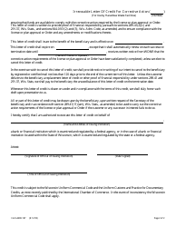 Form 4400-187 Irrevocable Letter of Credit for Corrective Action - Wisconsin, Page 2
