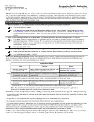 Form 4400-282 Composting Facility Application - Wisconsin