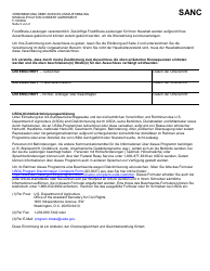 Form F-16025 Disqualification Consent Agreement - Wisconsin (German), Page 2