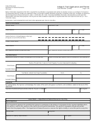 Form 2500-094 Adopt-A-trail Application and Permit - Wisconsin