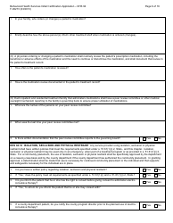 Form F-00273 Behavioral Health Services Initial Certification Application - DHS 94 Patient Rights and Resolution of Patient Grievances - Wisconsin, Page 6