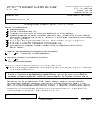 Document preview: Form MV3186 Salvage Type 3 Business Facilities Statement - Wisconsin