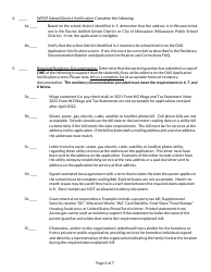 School Year Student Application Checklist - Private School Choice Programs - Wisconsin, Page 2