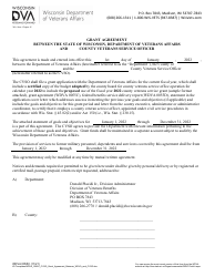 Form WDVA0055 Application for County Veterans Service Grant - Wisconsin, Page 3