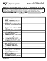 Form WDVA0056 Application for American Indian Veterans Service Grant - Wisconsin, Page 5