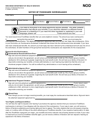 Form F-16028 Notice of Foodshare Overissuance - Wisconsin