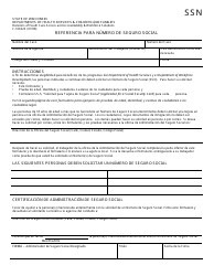 Document preview: Formulario F-16022 Referencia Para Numero De Seguro Social - Wisconsin (Spanish)