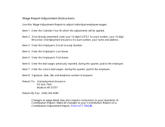 Form UCT-7878-E Age Adjustment Report - Wisconsin, Page 2