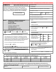 Form UCT-5332-E Domestic Employer's Report - Wisconsin, 2022