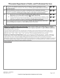 Form 3085 Wisconsin Department of Safety and Professional Services - Wisconsin, Page 5