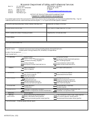 Form 3070OEE Request for Trades Education Course Approval - Wisconsin