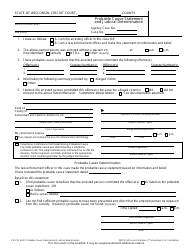 Form CR-215 Probable Cause Statement and Judicial Determination - Wisconsin