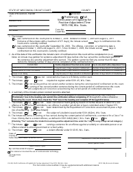 Document preview: Form CR-282 Verification of Eligibility for Positive Adjustment Time Section 973.198, Wis. Stats. - Wisconsin