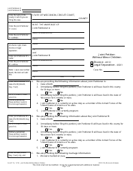 Form FA-4111V Joint Petition Without Minor Children - Wisconsin