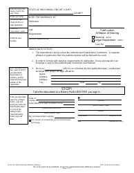 Document preview: Form FA-4123V Publication Affidavit of Mailing - Wisconsin