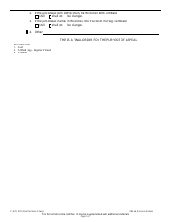 Form CV-470 Order for Name Change - Wisconsin, Page 2