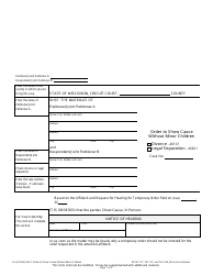 Document preview: Form FA-4129VB Order to Show Cause Without Minor Children - Wisconsin
