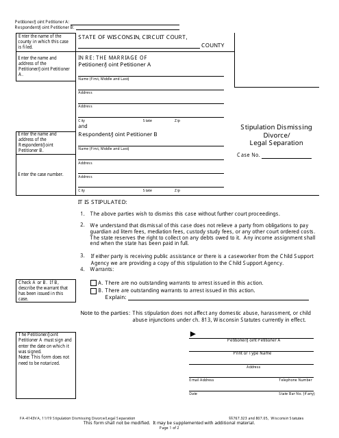 Form FA-4143VA  Printable Pdf